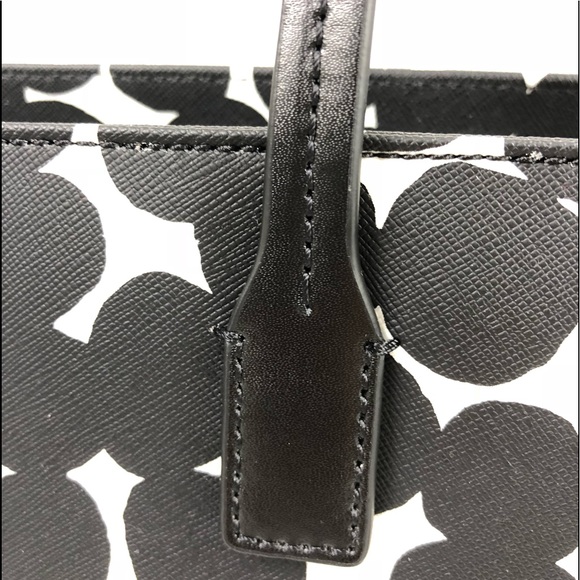 New! Kate Spade Polka Dots Large Leather Tote Bag - Picture 5 of 7